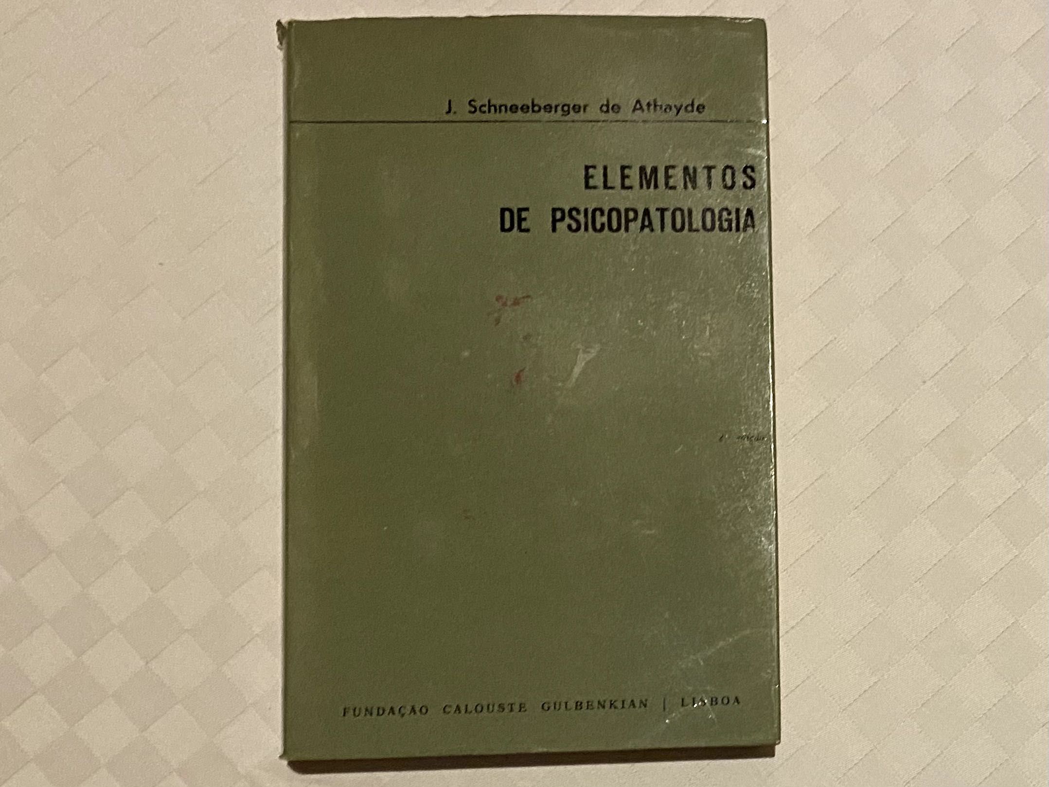 Elementos de Psicopatologia de J. Schneeberger de Athayde