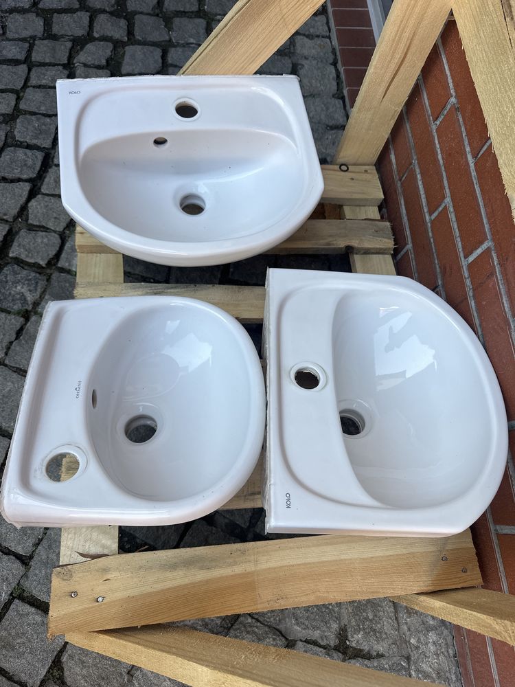 3 umywalki Koło i Cersanit