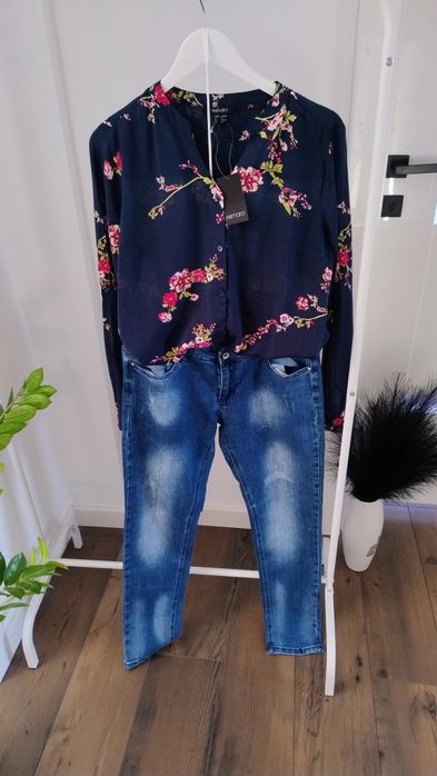 Bluzka koszula w kwiaty roz 38/40