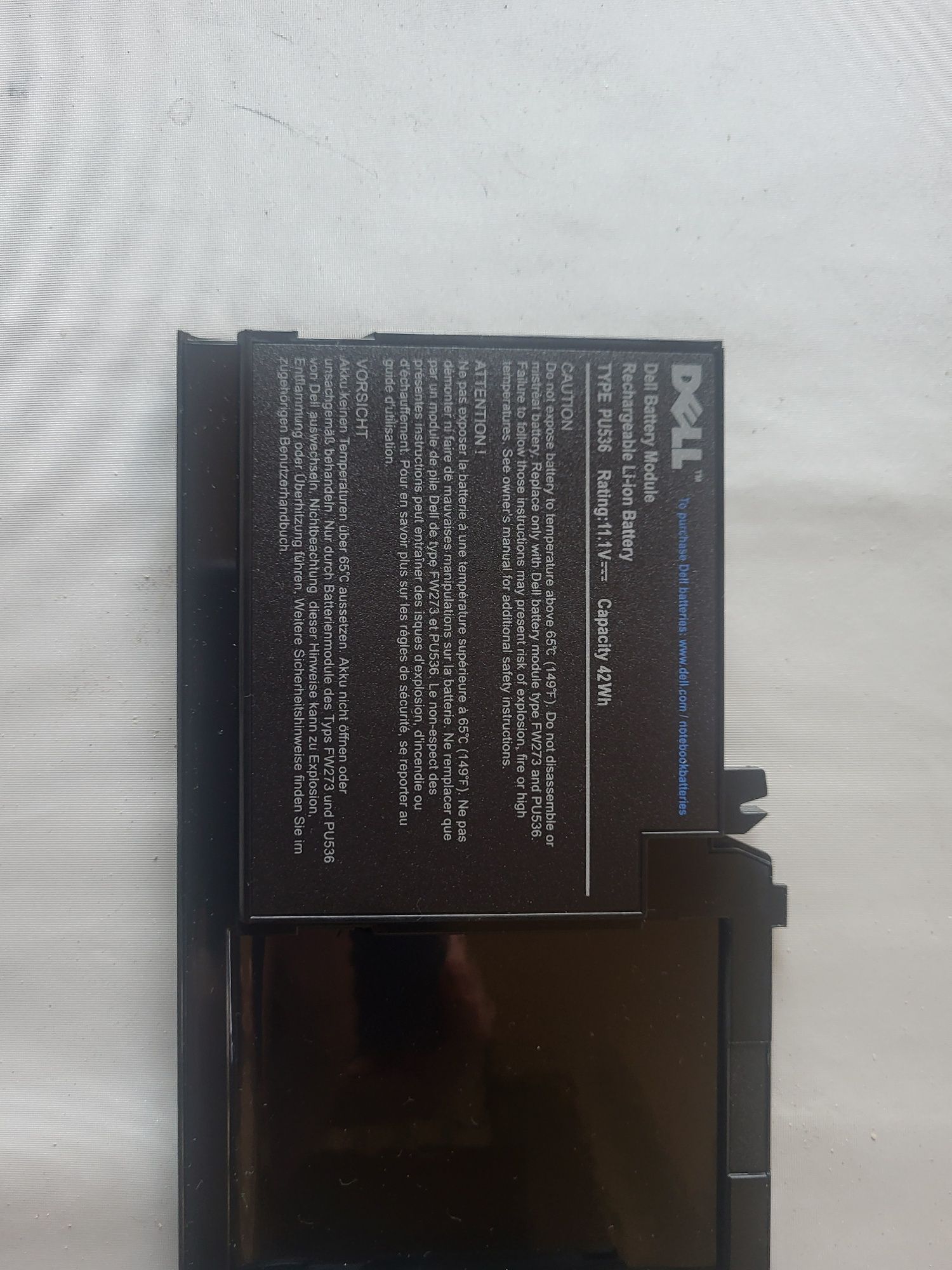 Sprzedam Bateria PU536 do laptopa DELL "Bateria jest Nowa" Nietestowan