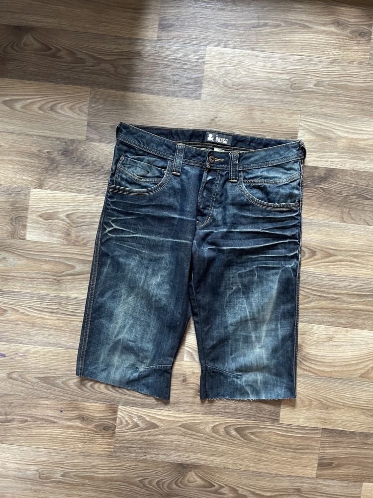 Шорти джинсові темно сині fade шорты джинс широкие реп opium y2k