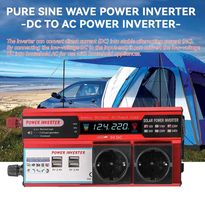 Inversor 12v 220v 3000w novo