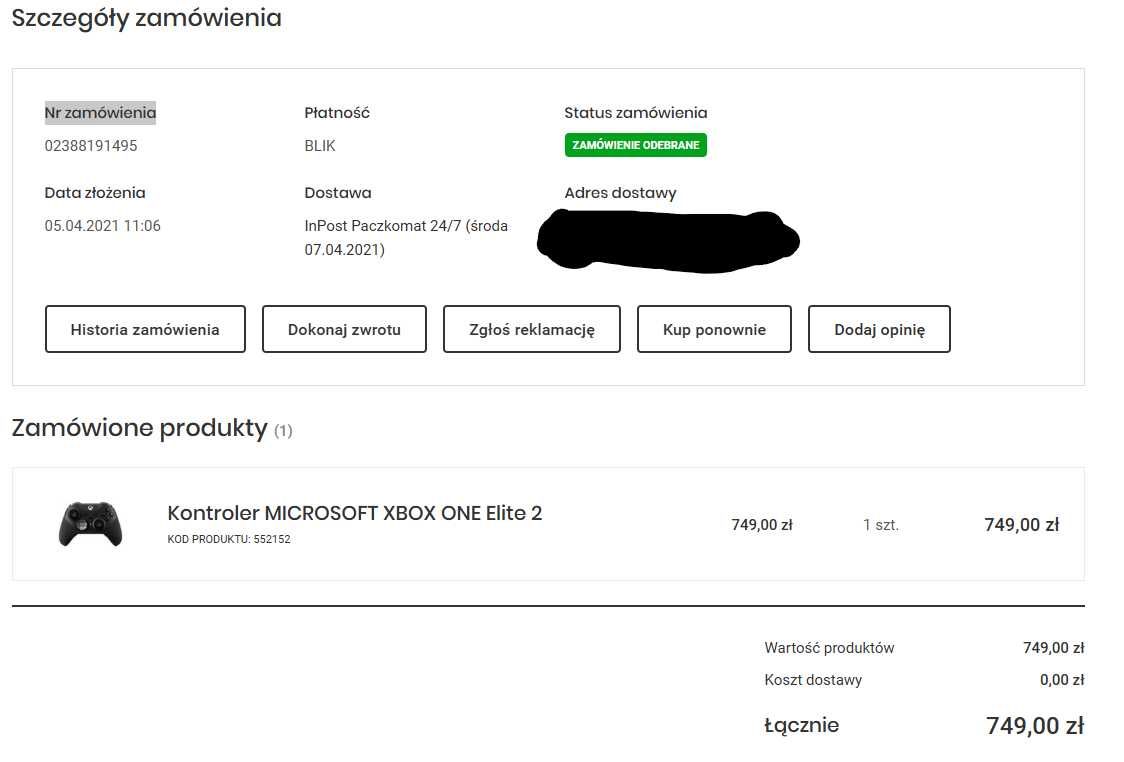 Kontroler MICROSOFT XBOX ONE Elite 2