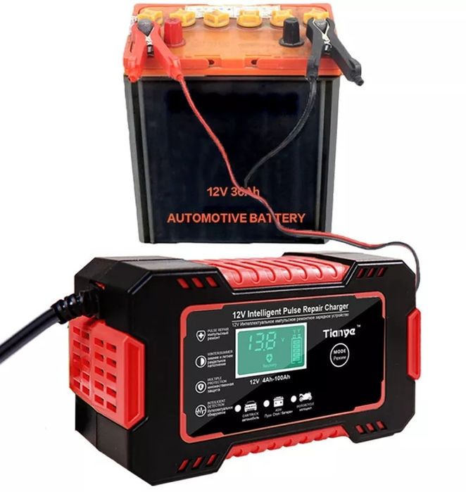 Зарядное устройство импульсное цифровое RJ Tianye 6А 12V (автомат)