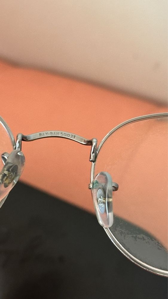 Armação prateada da ray ban