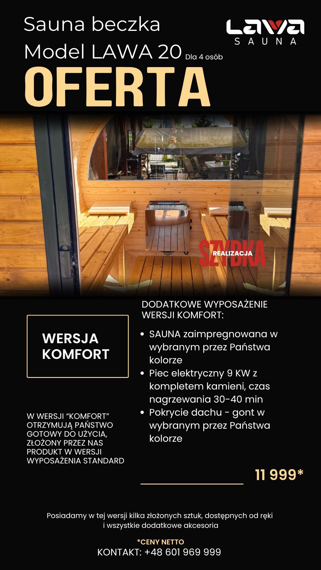 SAUNA beczka - PRODUCENT SPA - TOP produkt - Szwedzkie drewno -SPRAWDŹ
