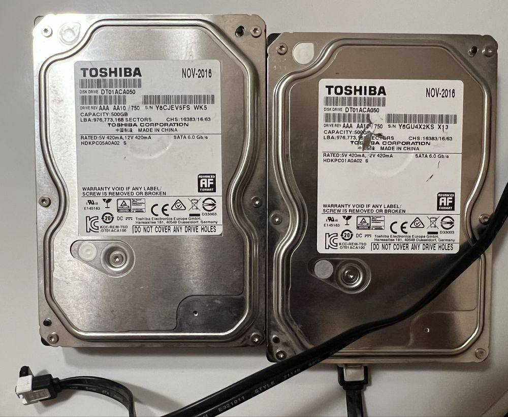 Жосткий диск Toshiba 500Gb
