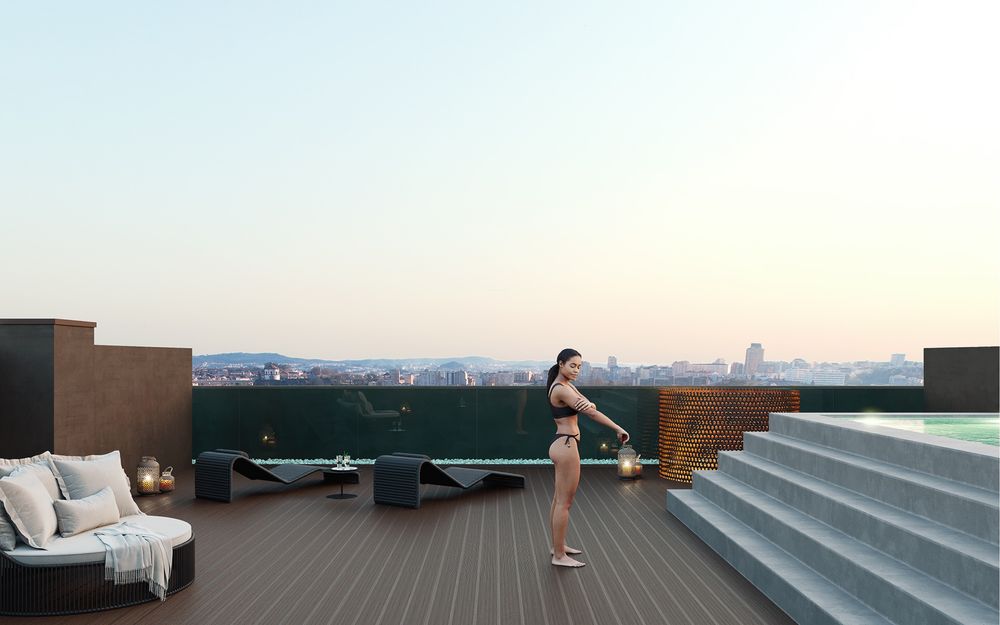 Apartamento T3 com Piscina Privativa e Vistas sobre o Rio Douro