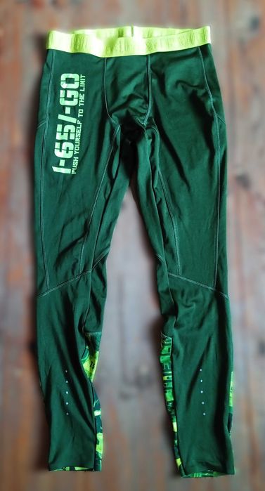 Crivit PRO męskie legginsy treningowe, odblaski, rozm. L