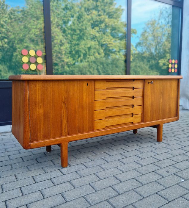 Komoda tekowa,sideboard,vintage design,Dania lata 60-70,mid-century