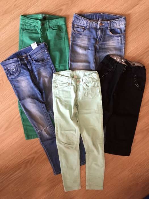 Calças PepeJeans, Benetton e Zara