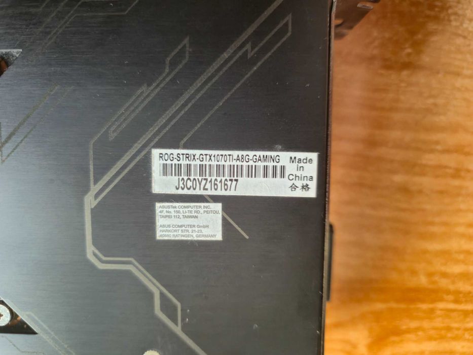 Asus Strix gtx 1070 ti