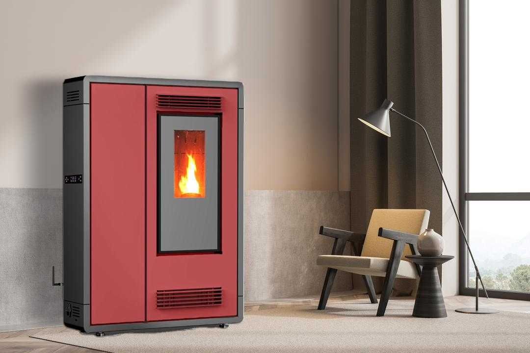 Piec na pellet wolnostojący piecyk kominek termostat koza SELLBEST.PL