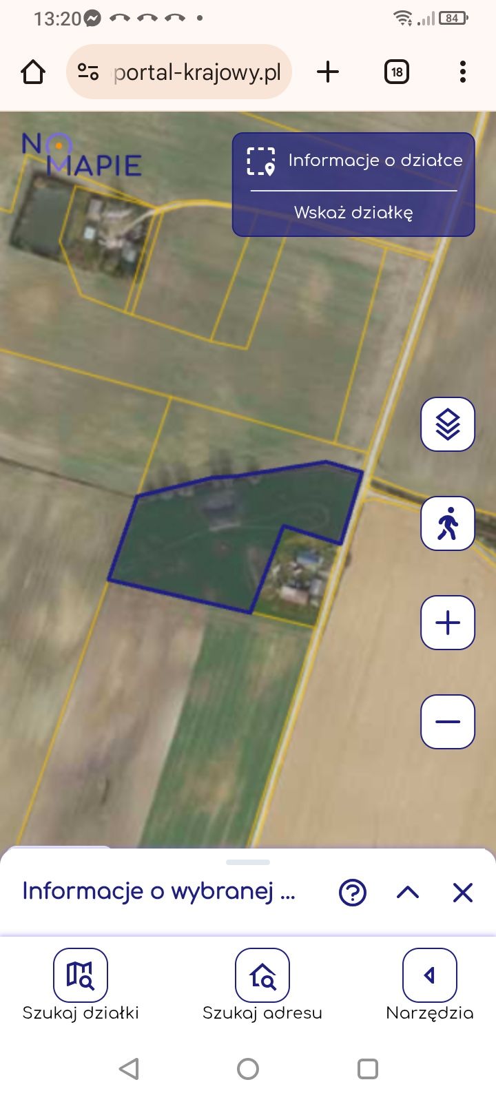 Ziemia rolna 1.6 ha w jednym kawałku