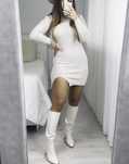 Vestido malha branco NOVO