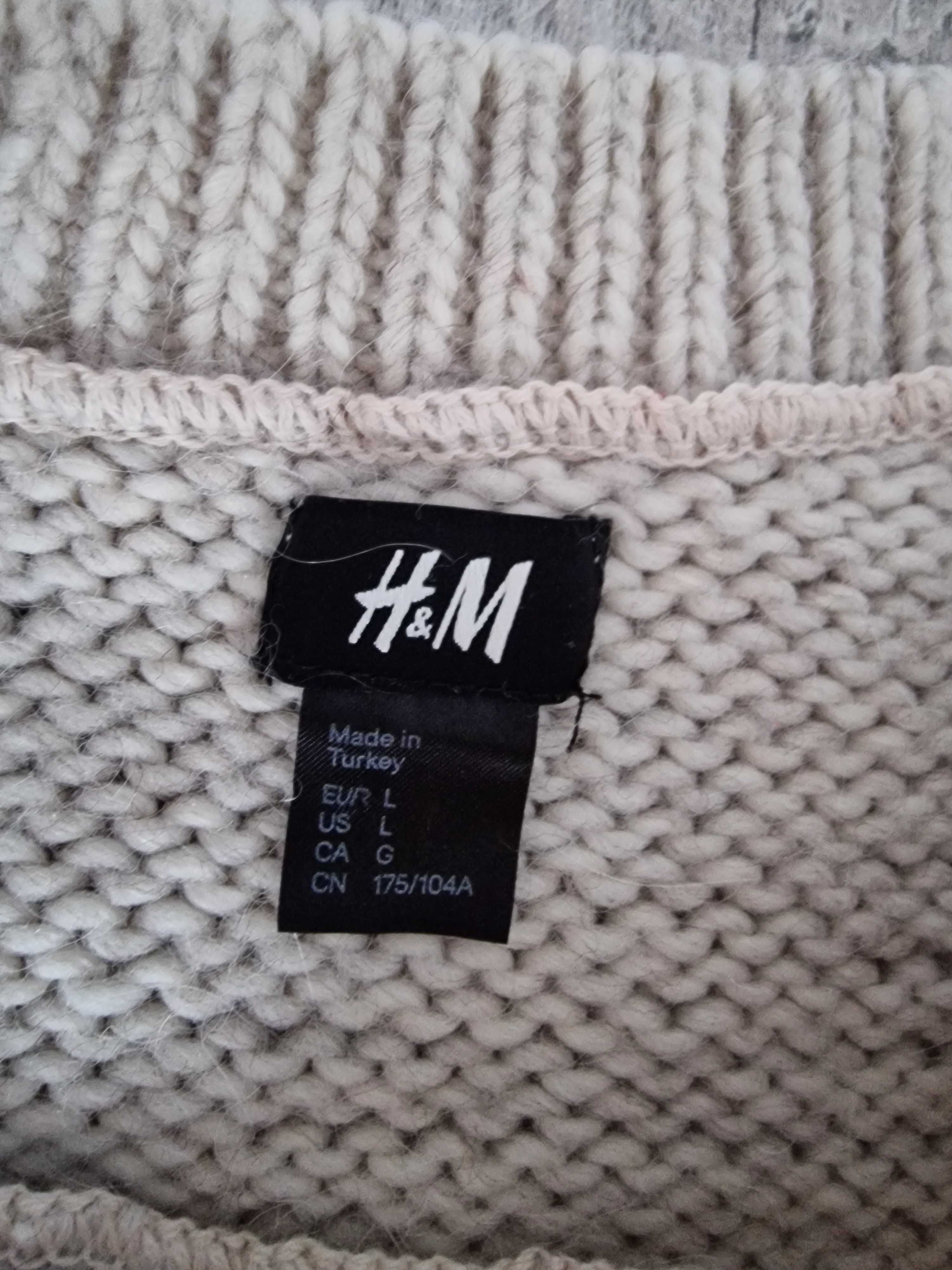 Sweterek warkocz H&m L