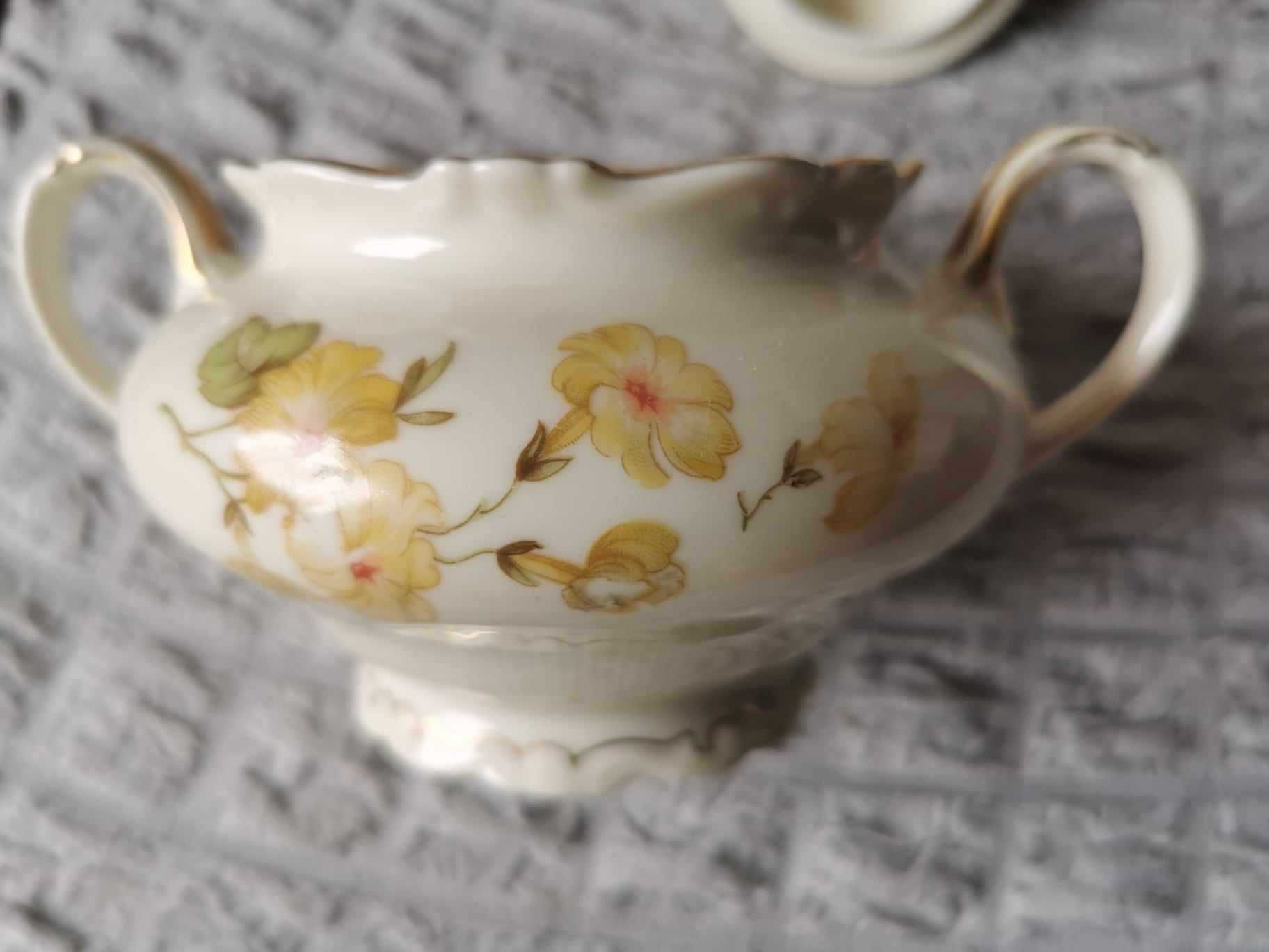 Cukiernica Sorau Melitta porcelana ecru