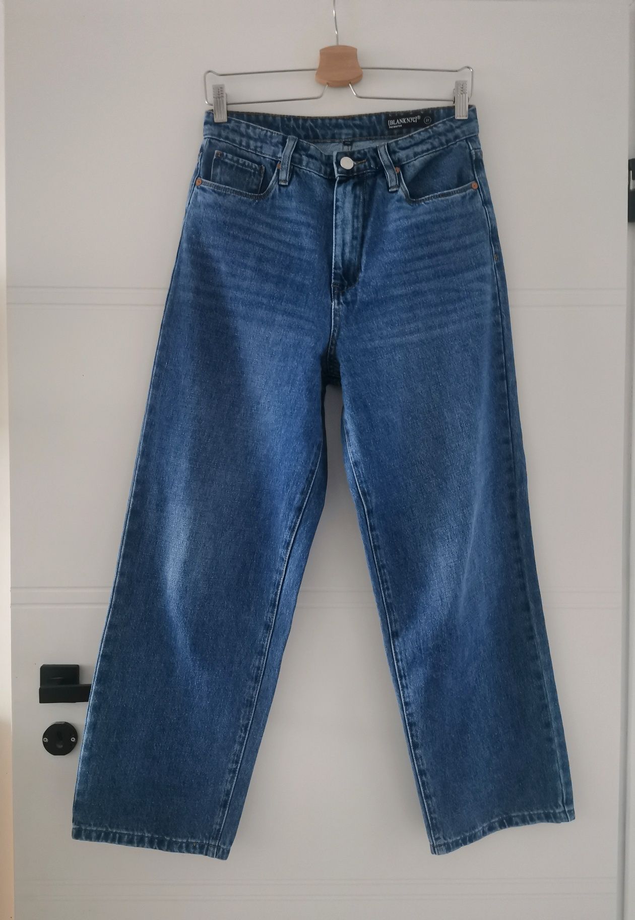 Nowe jeansy szeroka nogawka luksusowej marki BlankNyc The Baxter r.27