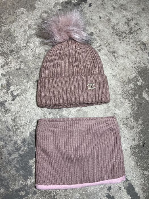 Зимний комплект, шапка, хомут