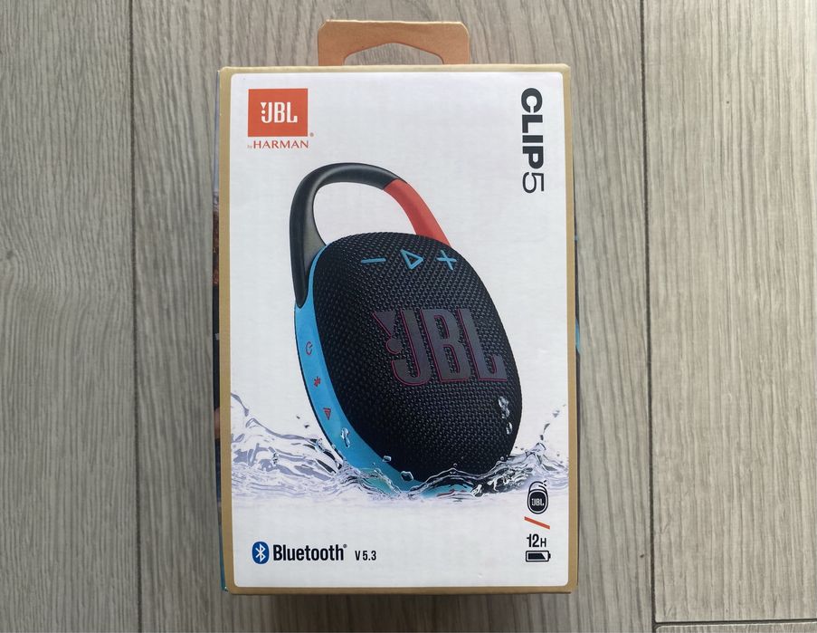 Nowy Głośnik Bluetooth JBL Clip 5 Kolorowy F