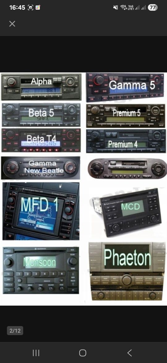 Wefa moduł bluetooth do VW 8 pin * konwersja