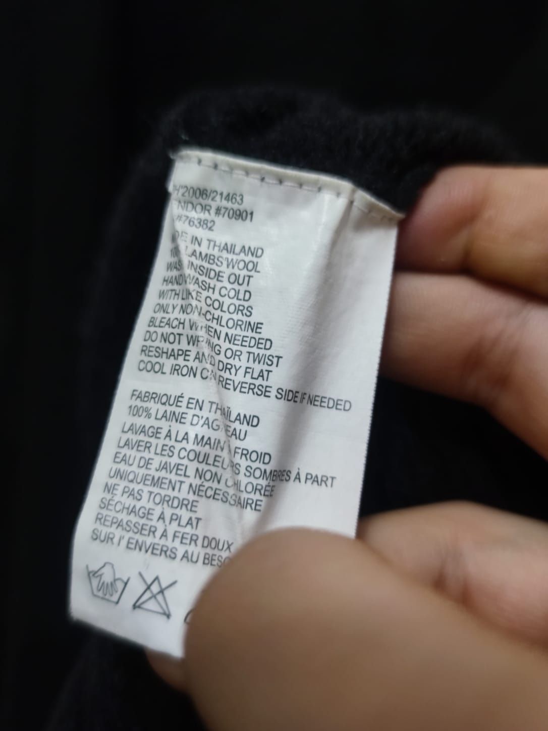 Sweter klasyczny XL męski Timberland wełniany regenerowany wool wełna