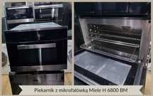 Piekarnik do zabudowy z funkcją mikrofali Miele H 6800 BM, LCD