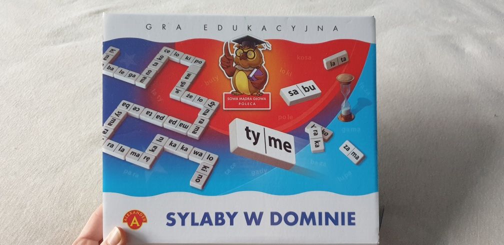 Sylaby w dominie gra edukacyjna