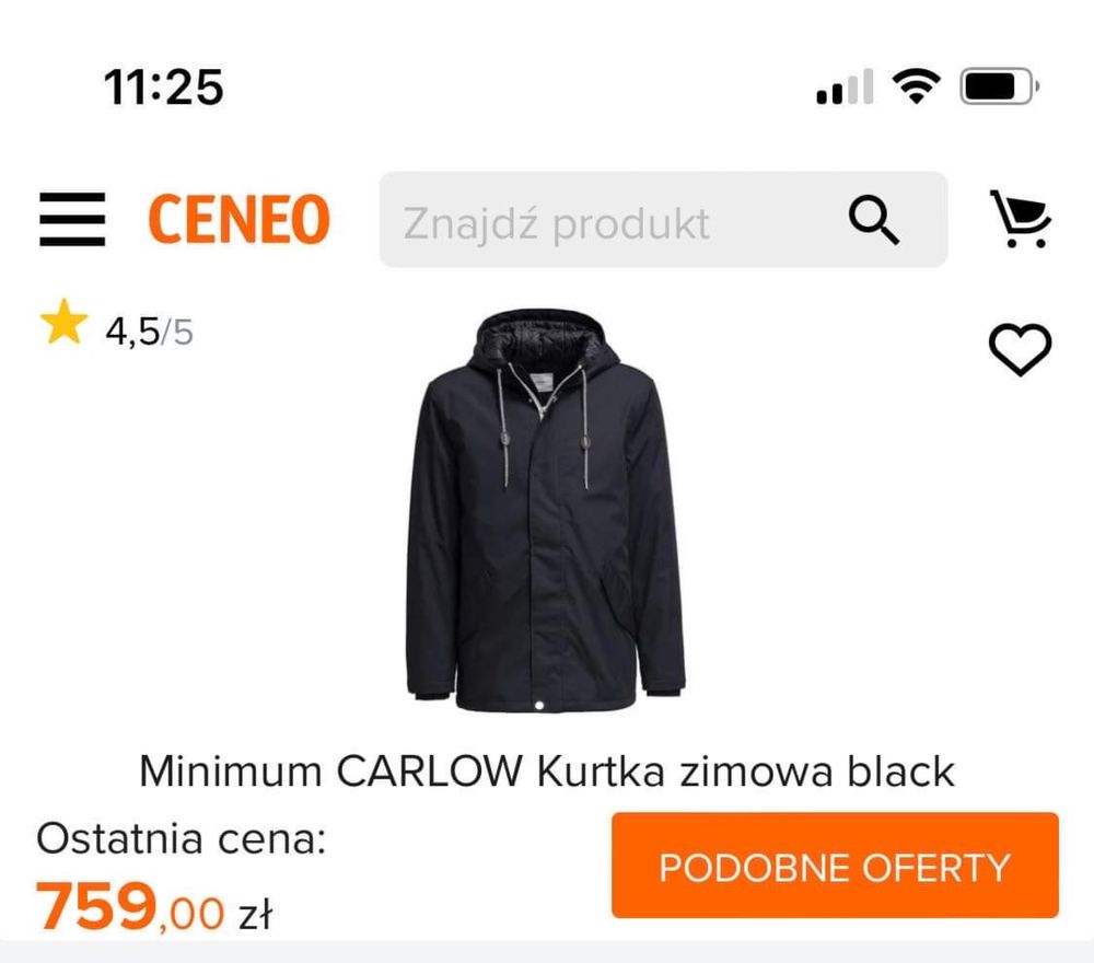 Minimum CARLOW rozm. S kurtka męska zimowa