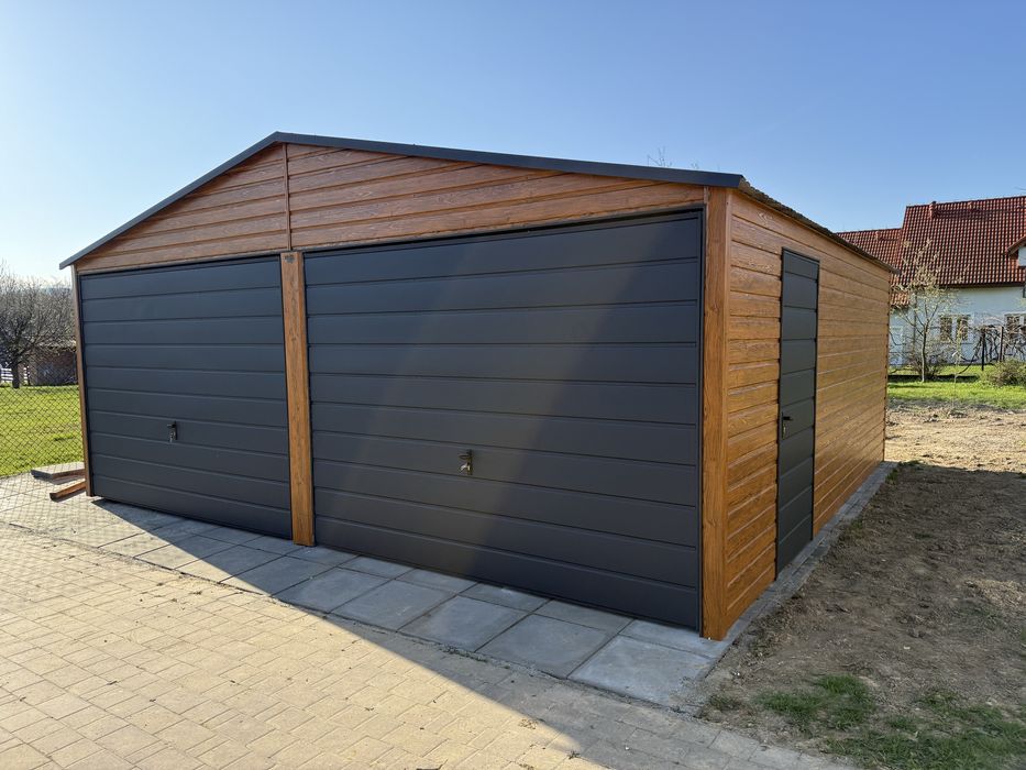Garaz blaszany 6x6 6x5,8 ocynkowany profil zamkniety