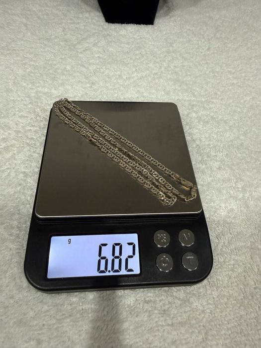 Srebrny łańcuszek 925, 50 cm, solidny splot, 6.85 g, biżuteria