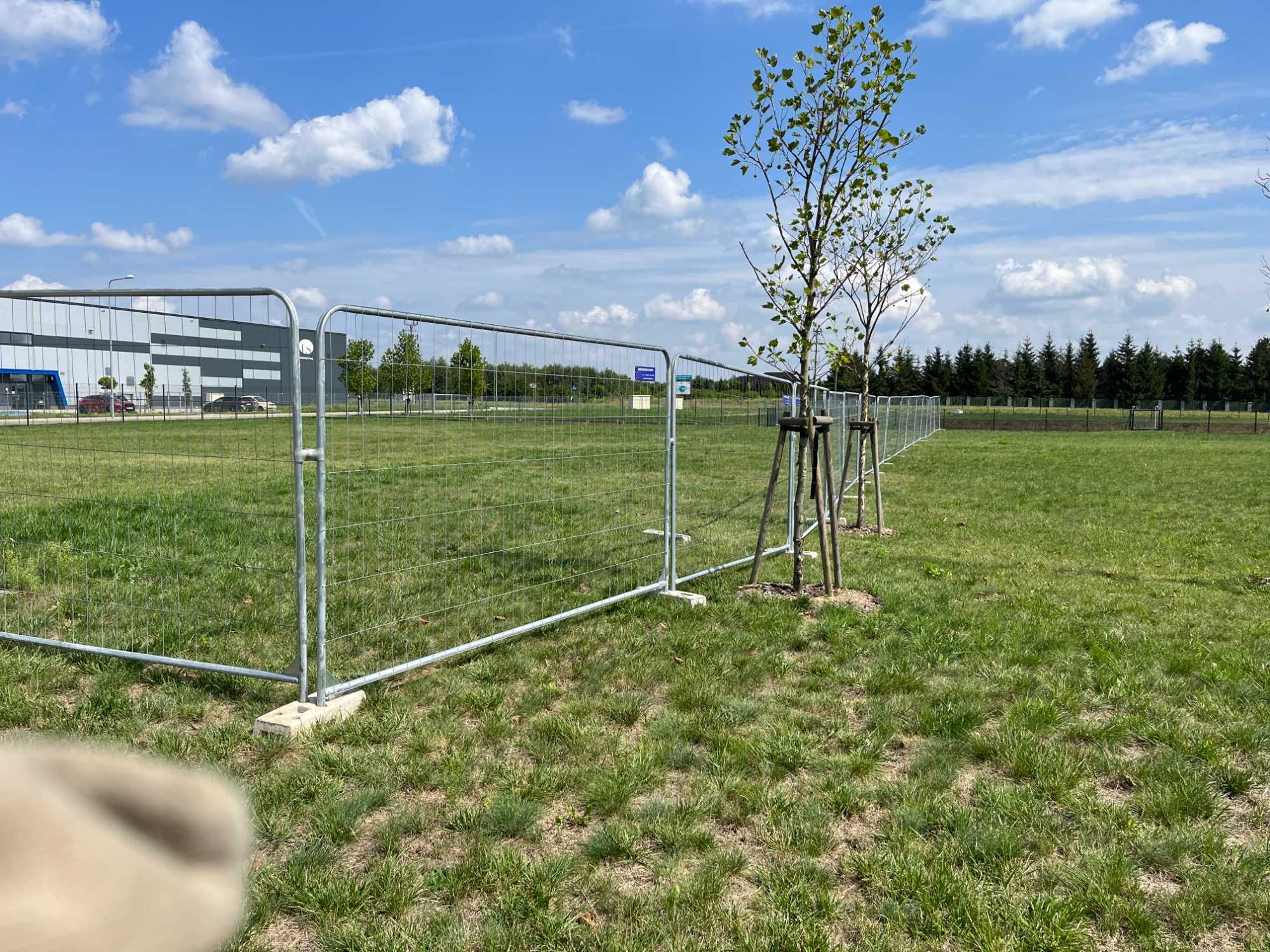 Ogrodzenie Budowlane Tymczasowe Panel Ażur Zaokrąg RaundTop Wzmacniane