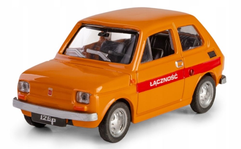 Samochód Fiat 126p Łączność kolekcja PRL Daffi