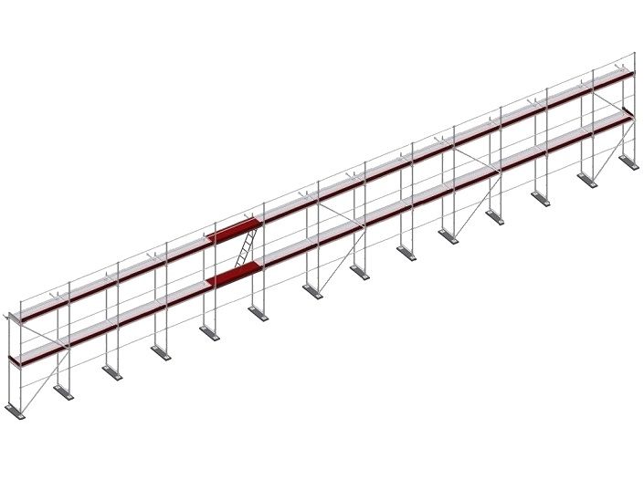 Rusztowanie Najtańsze 253,5 m2 podest 3 m. Najlepsze! Plettac