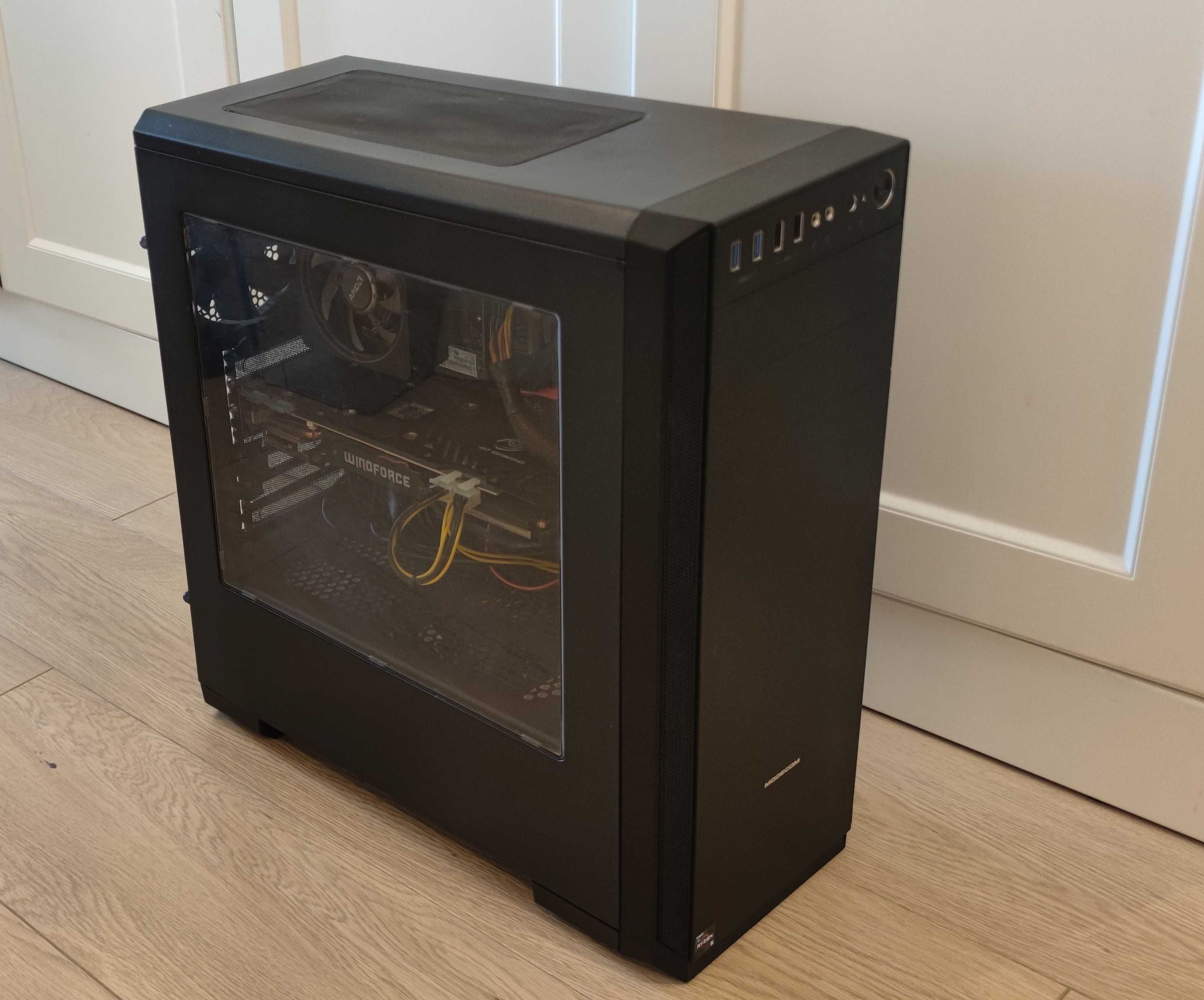 Komputer do gier Ryzen 6x 3.6GHz, GTX, 16GB ram, SSD nmve +1TB, Wawa