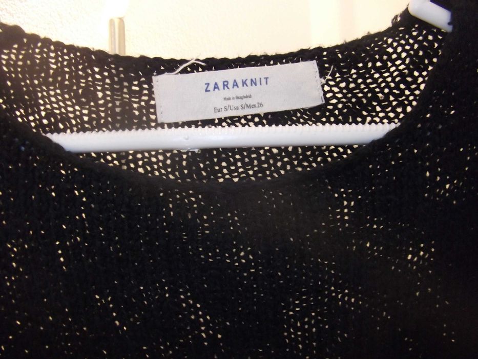Camisola malha preta / Black knit sweater – ZARA KNIT (S)