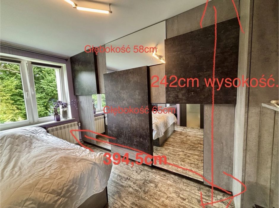 Meble, szafki nocne, szuflady, stoliki nocne, fronty z lustrami, blum