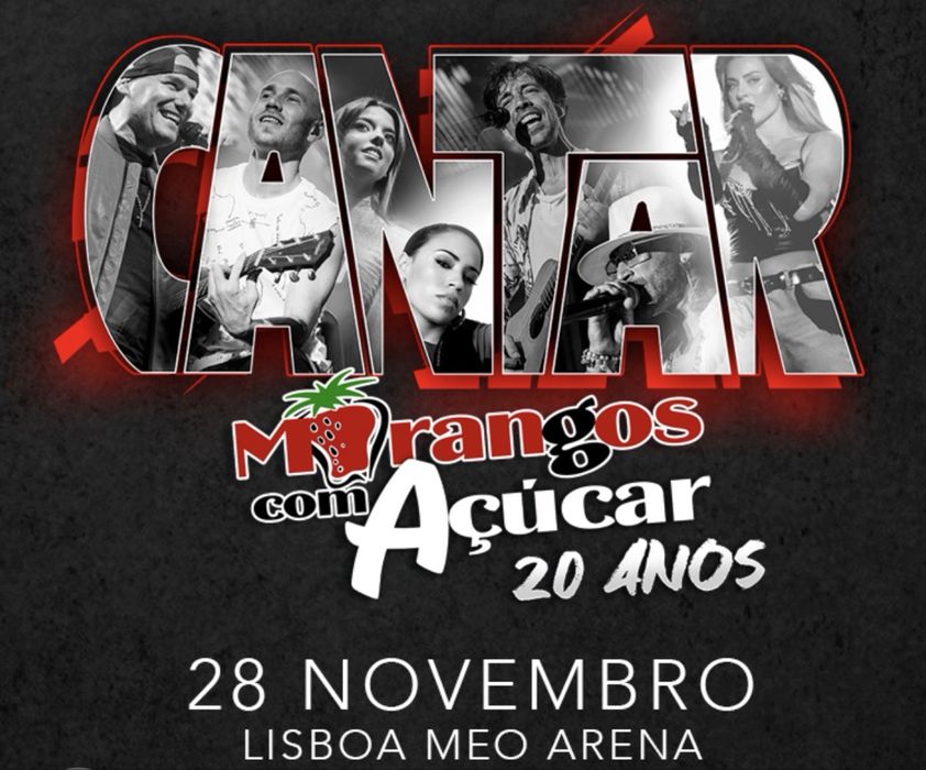 2 Bilhetes cantar Morangos