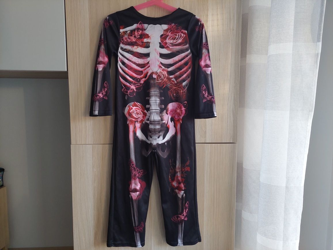 Kostium 98/104 Kościotrup strój przebranie Halloween szkielet balik