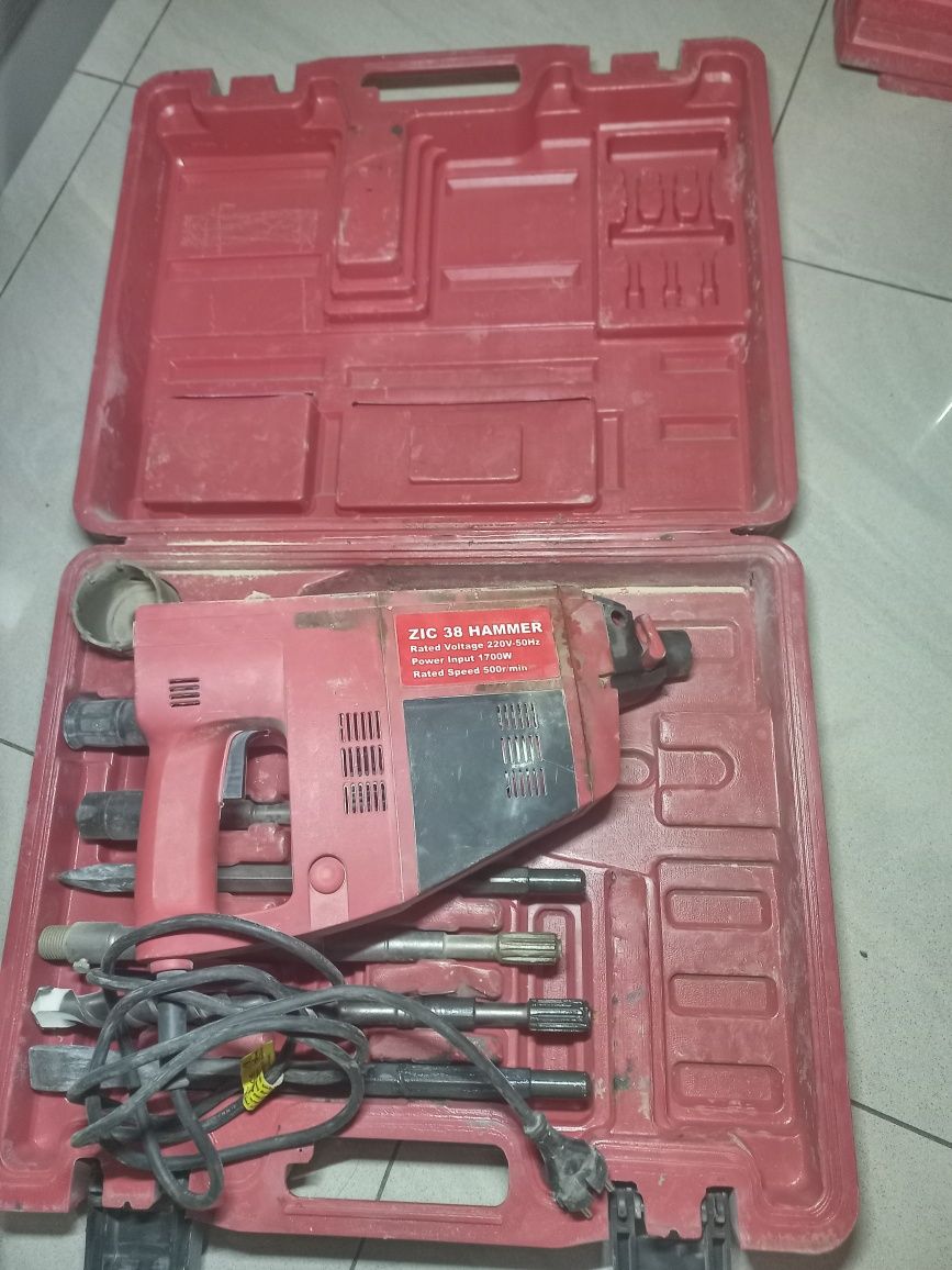 Młoto-wiertarka HILTI duża, otwornica, wiertła, dłuta