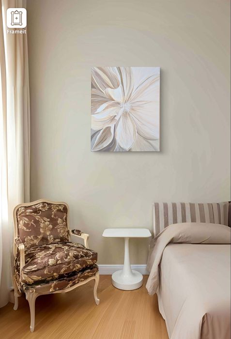 Інтер'єрна картина на холсті , квітка, акрил, 40 на 50