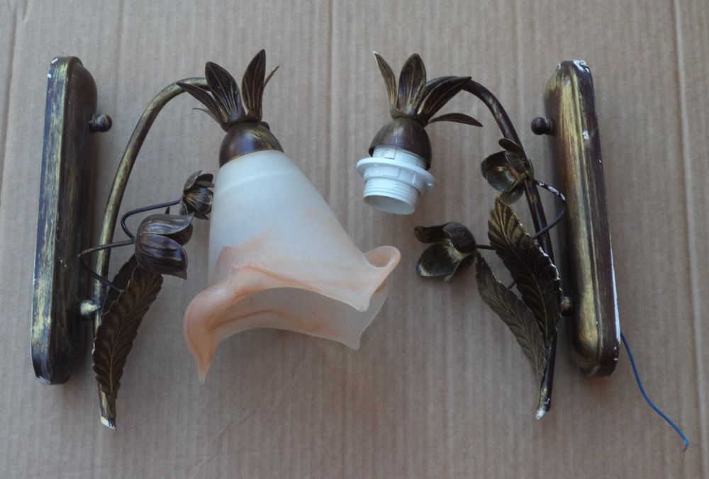 Żyrandol pięcioramienny , kinkiet na ścianę zestaw 3 sztuki