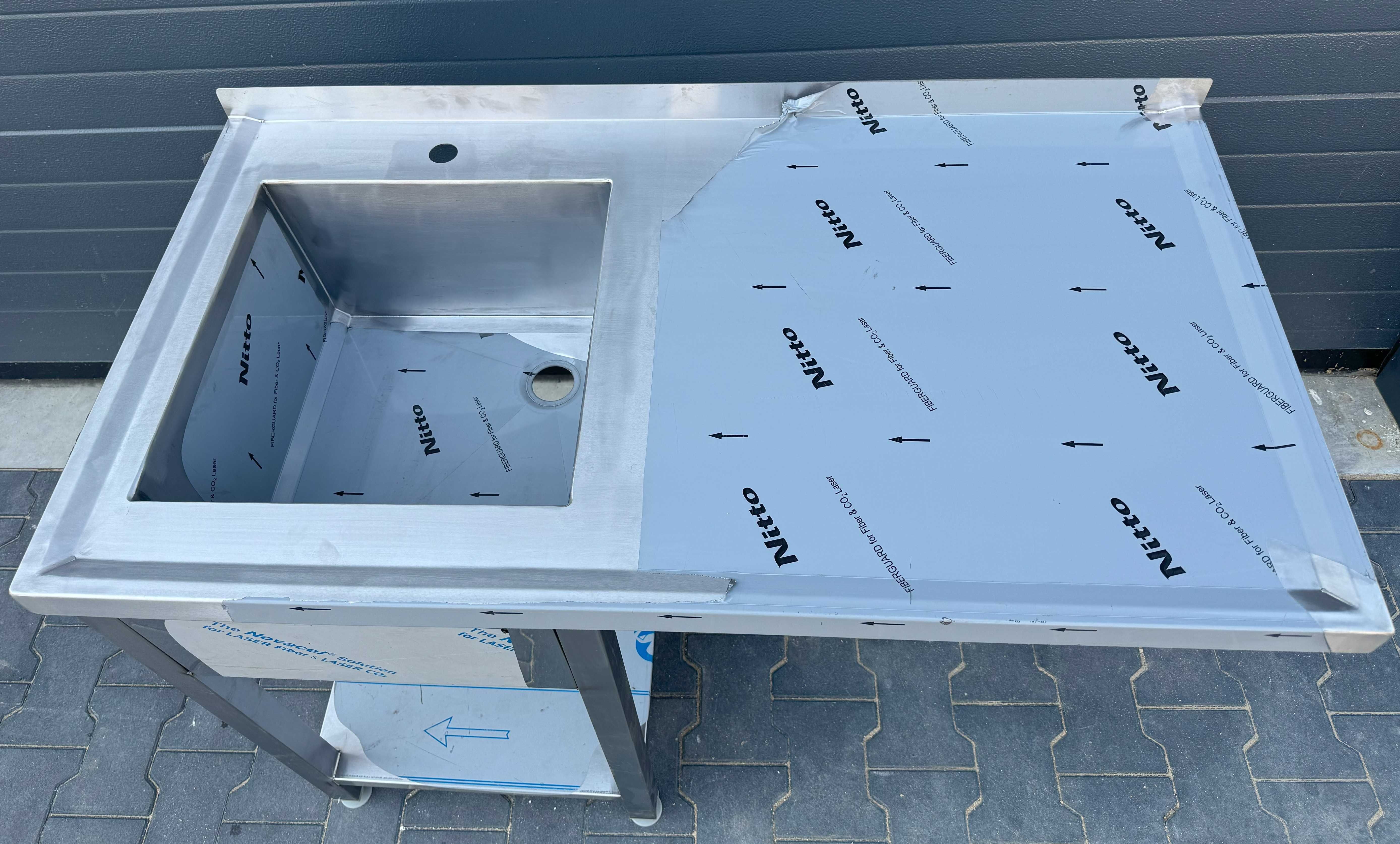 Meble gastronomiczne, Basen z blatem 1300x600x850