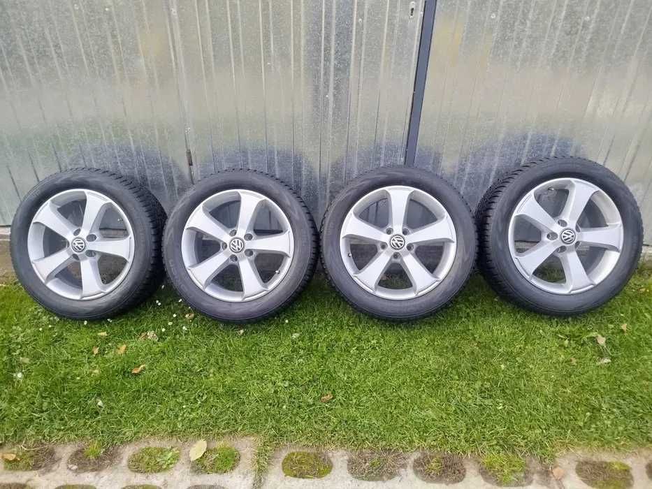 4 koła  17 cali oryg VW   TIGUAN  PASSAT  AUDI Q3 SEAT SKODA opony 8mm