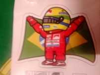 Ayrton Senna,2 autocolantes laváveis.