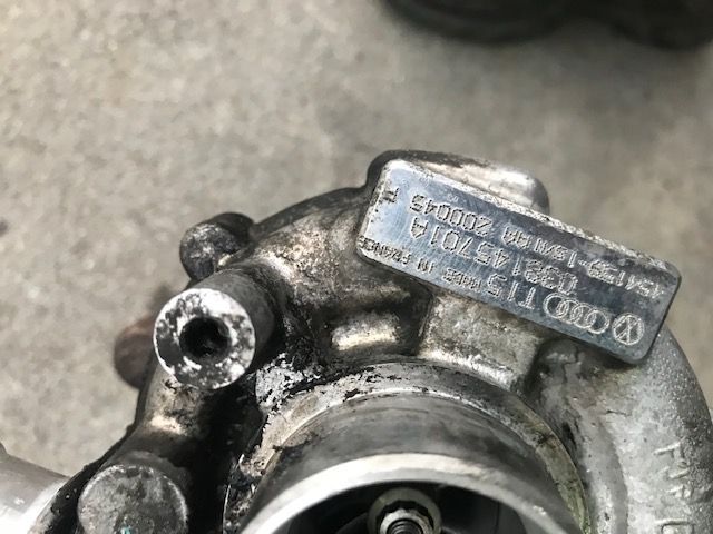 Turbo Vw Golf  Audi A3 1.9 TDI 90cv AGR
