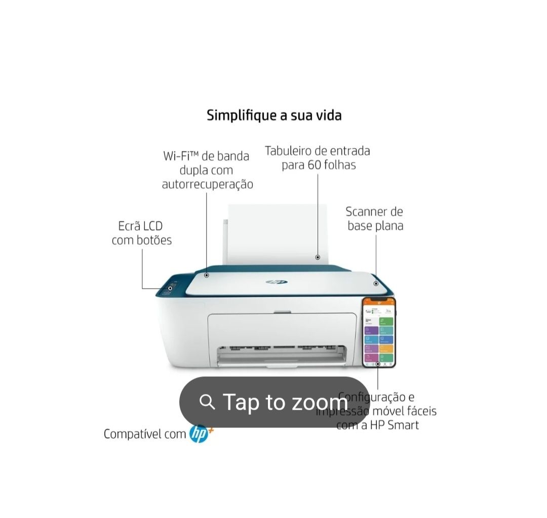 Impressora HP Desjkjet 2721e com garantia