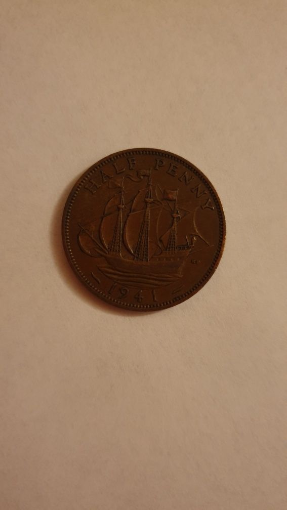 Монета Half Penny, 1941