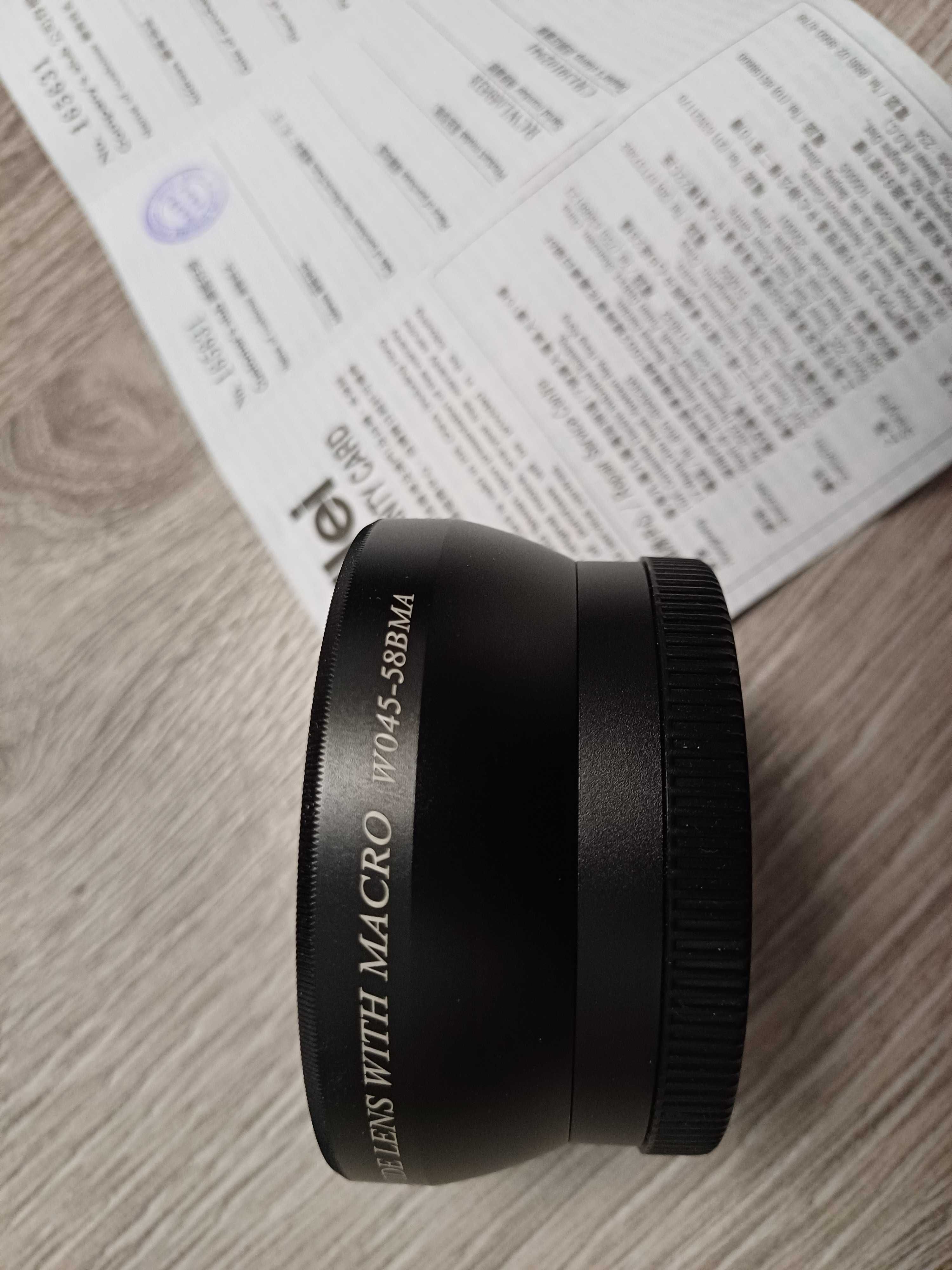 Объектив Fujiyama 0.45X Wide Lens с макрообъективом, 52-мм