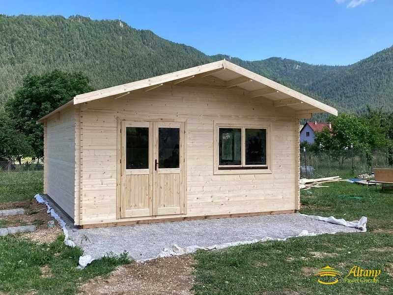 Domek z bali venta 6x6 świerk 44mm letniskowy A1